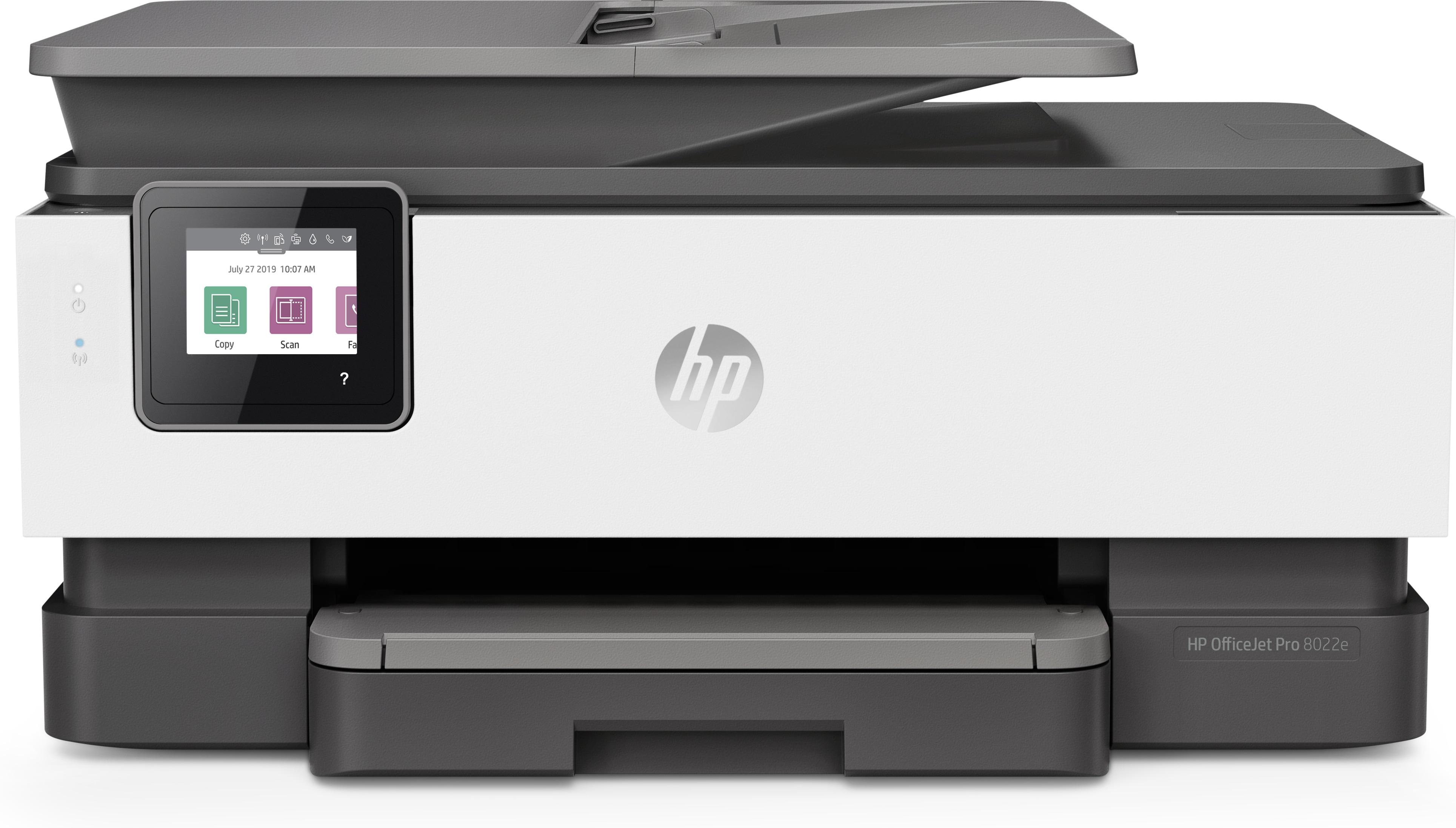 Impresora Inyección de Tinta HP OfficeJet 8022e, HP+, USB, Ecrã tátil Elegível para HP - Instant Ink