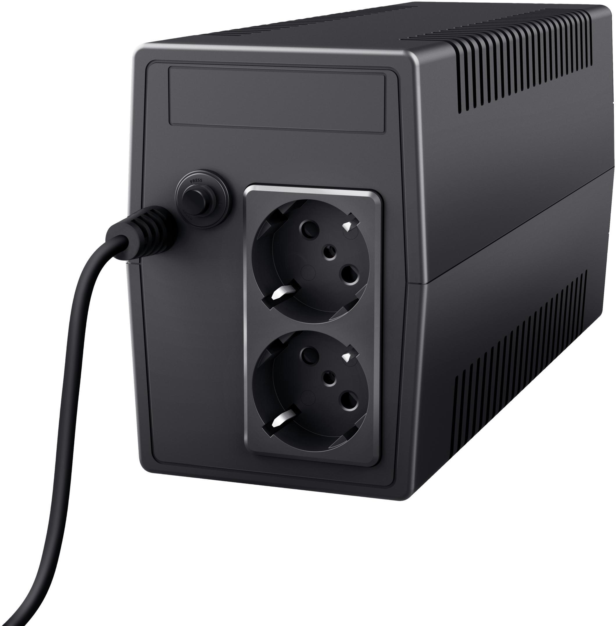 Trust - UPS Trust Ininterrumpida 800VA con 2 Tomas Eléctricas