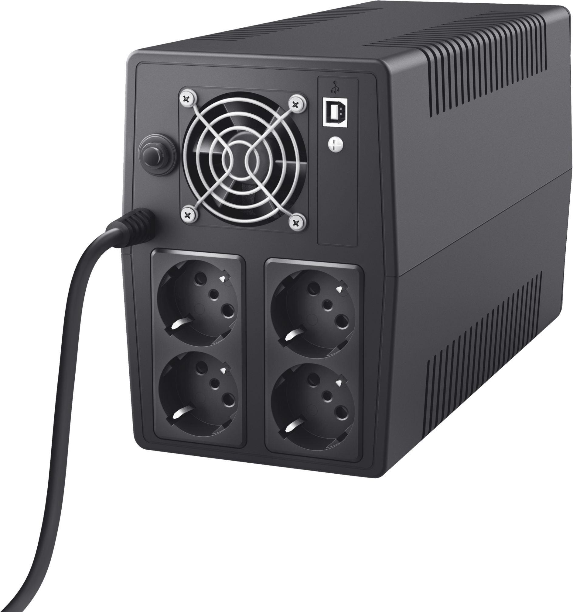 Trust - UPS Trust Ininterrumpida 1500VA con 4 Tomas Eléctricas