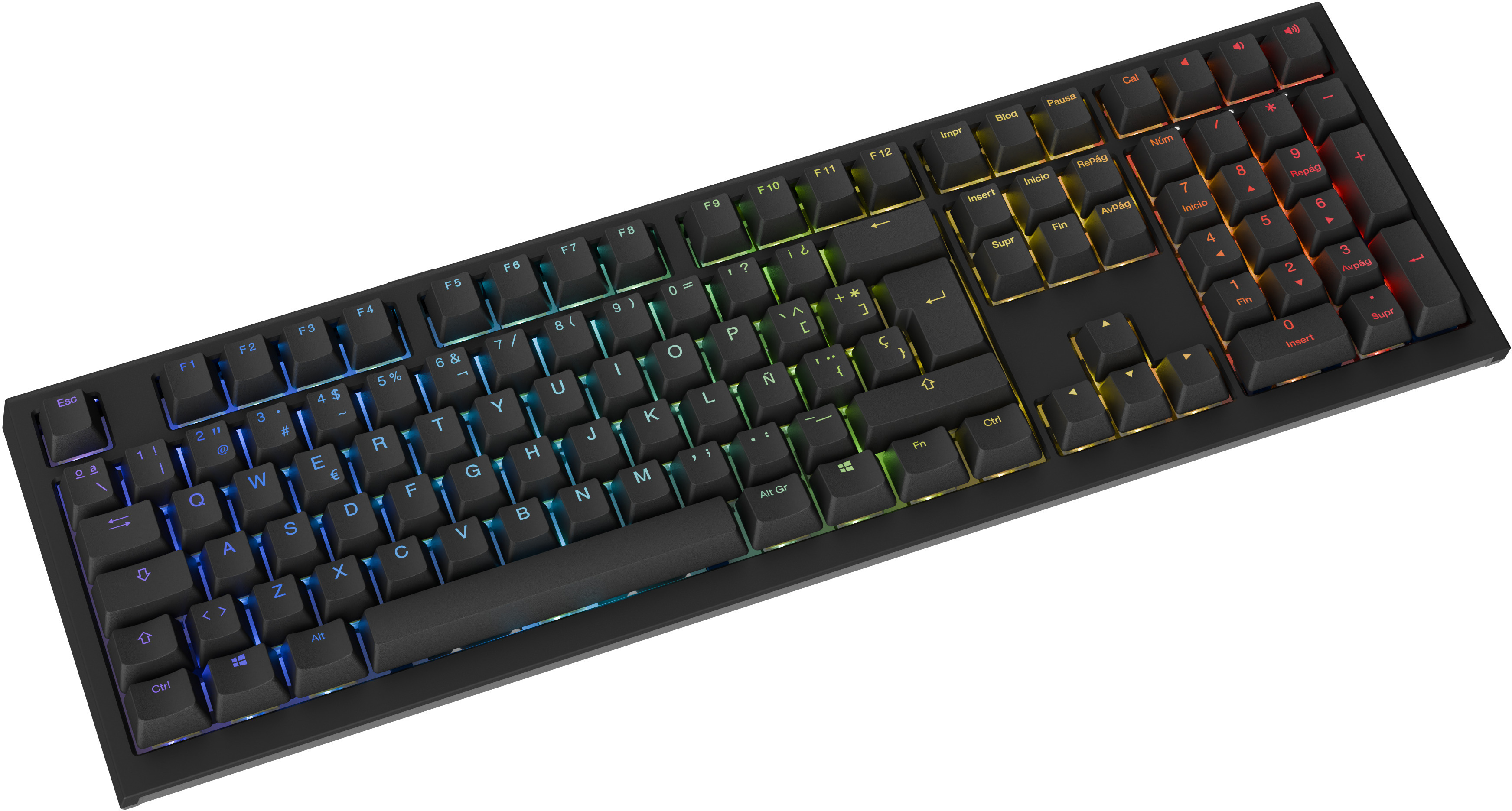 Ducky - Teclado Mecânico Ducky One X 100% Wireless Black RGB Ducky Linear Inductive Switch (ES)