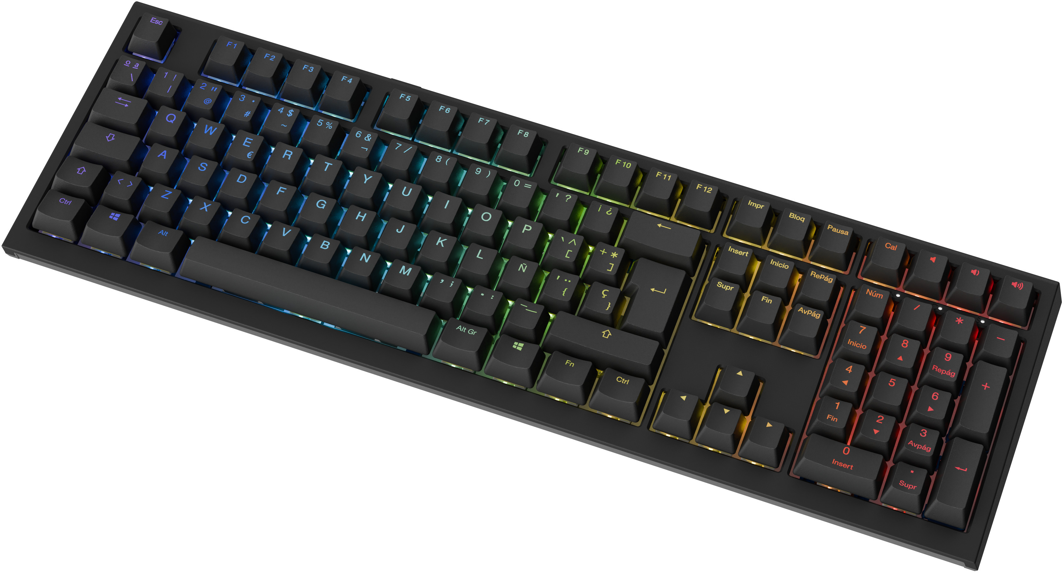 Ducky - Teclado Mecânico Ducky One X 100% Wireless Black RGB Ducky Linear Inductive Switch (ES)