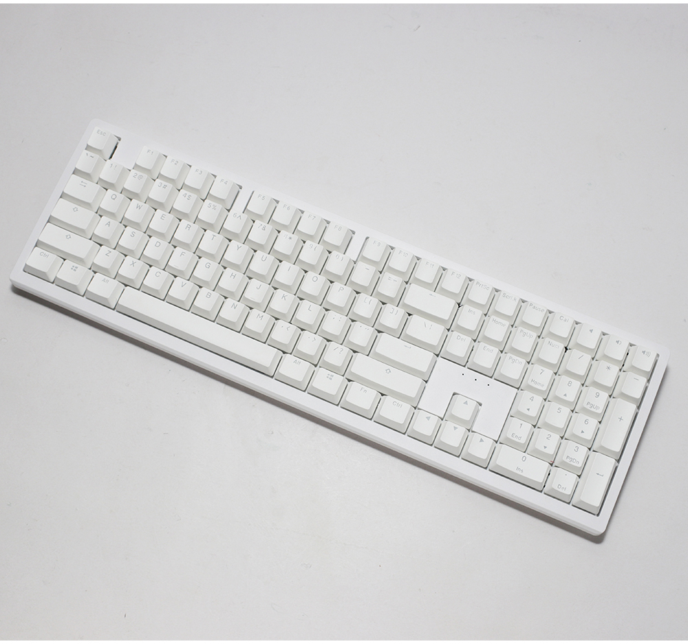 Ducky - Teclado Mecânico Ducky Zero 6108 100% Pure White RGB Tri-Mode Connect MX2A-Brown (ES)