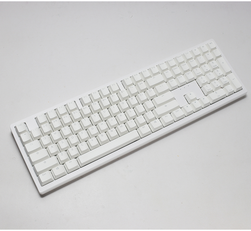 Ducky - Teclado Mecânico Ducky Zero 6108 100% Pure White RGB Tri-Mode Connect MX2A-Brown (ES)