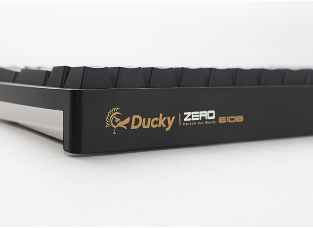 Ducky - Teclado Mecânico Ducky Zero 6108 100% Classic Black RGB Tri-Mode Connect MX2A-Brown (ES)