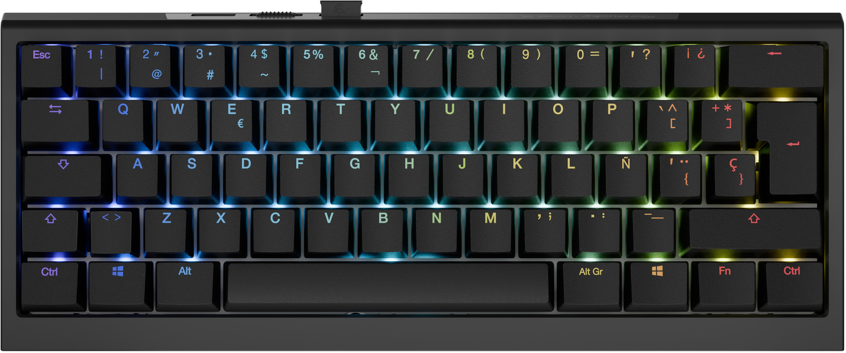 Teclado Mecânico Ducky One X Mini Wireless Black RGB Ducky Linear Inductive Switch (ES)