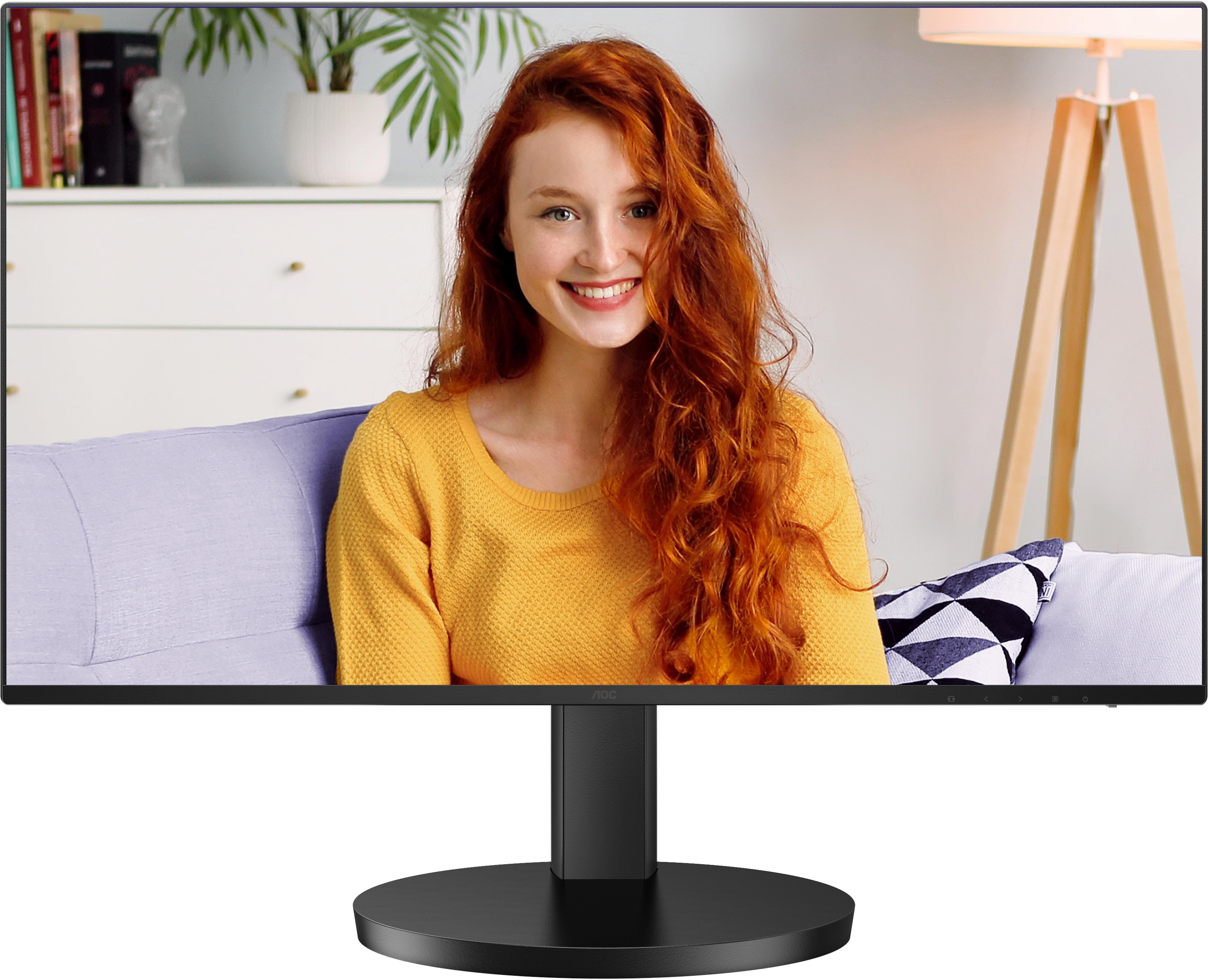 AOC - Monitor AOC 24" 24B3CF2 IPS FHD 100Hz 1ms USB-C (65W) c/colunas