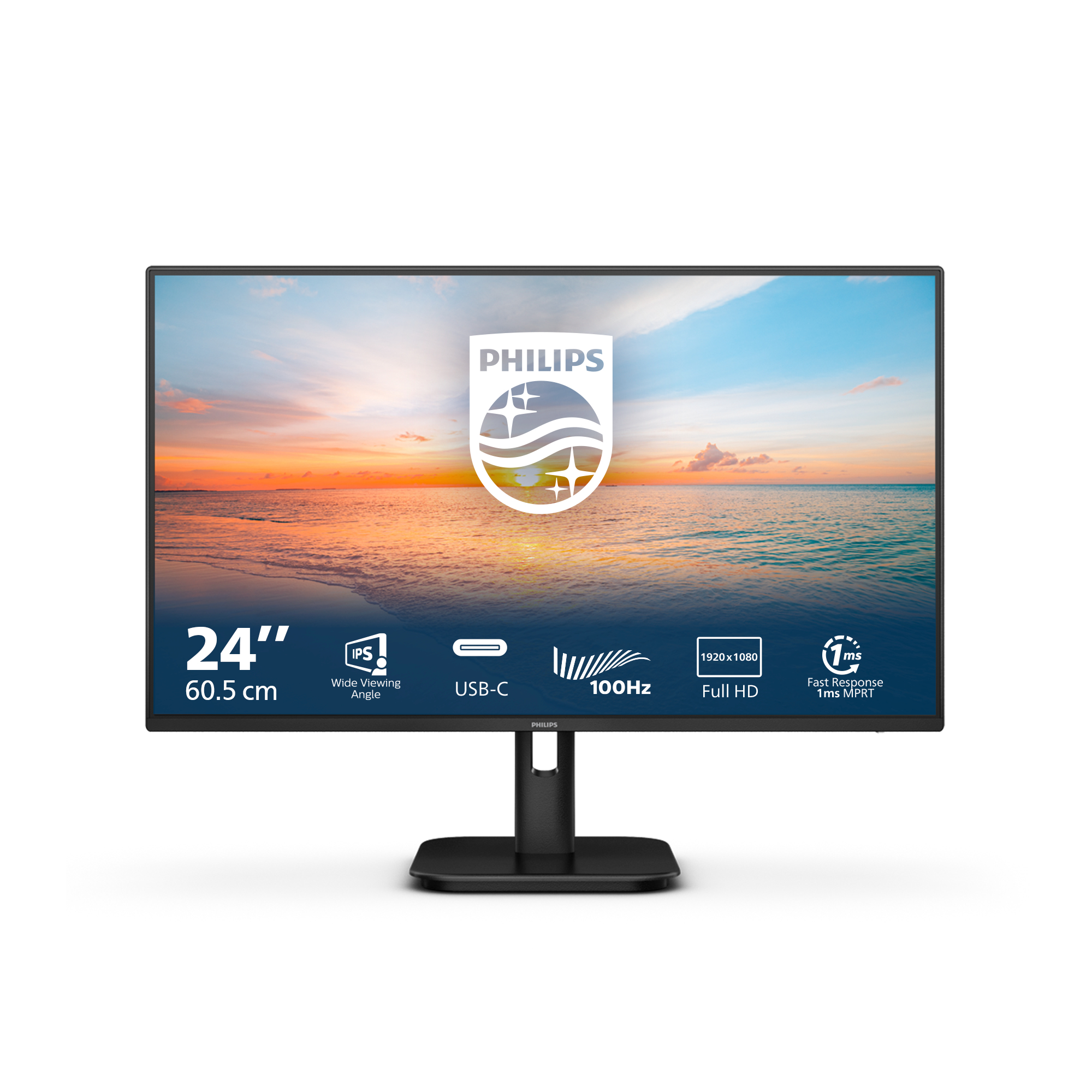 Philips - Monitor Philips 24" 24E1N1300A IPS FHD 100Hz 1ms Altavoces integrados