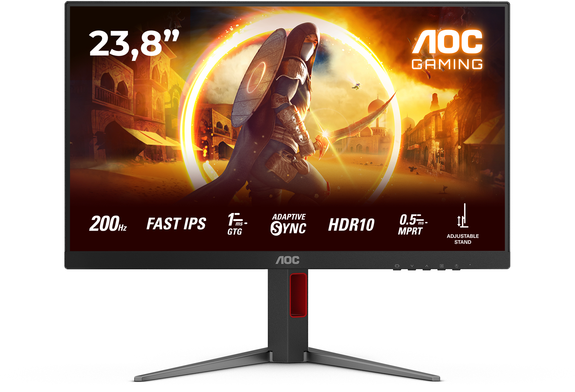 Monitor AGON by AOC 23.8" 24G4HA Fast IPS FHD 200Hz 0.5ms G-SYNC Compatible