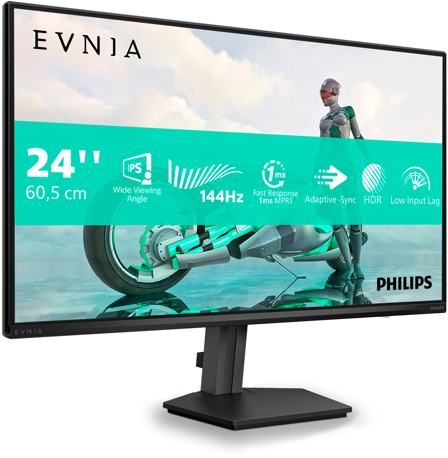  - Monitor Philips EVNIA 3000 23.8" 24M2N3200NF Fast IPS FHD 144Hz 0.5ms Adaptive Sync
