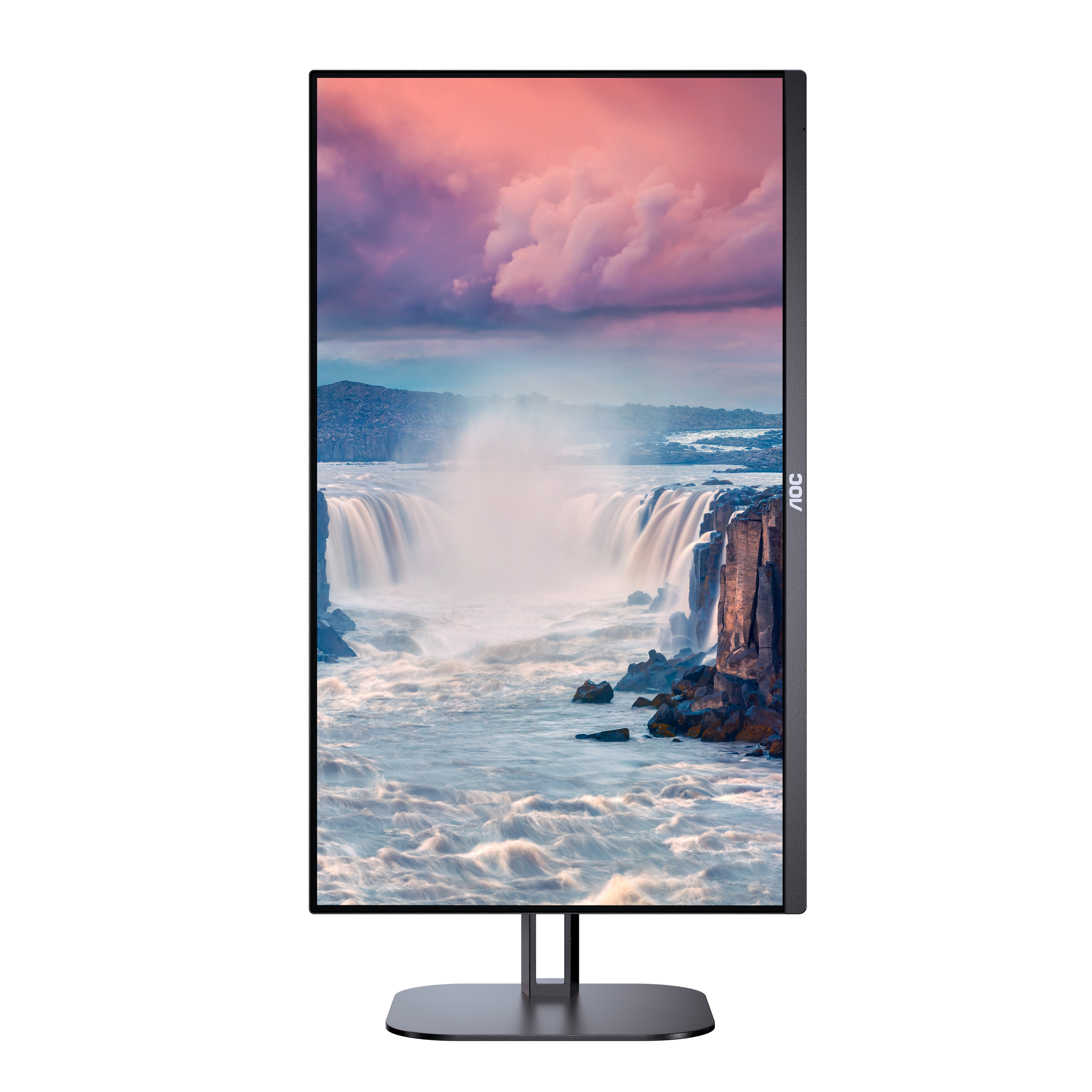 AOC - Monitor AOC 23.8" 24V5C/BK IPS FHD 75Hz 1ms USB-C 3.2 ( DP alt + PD65W) Low Blue Light