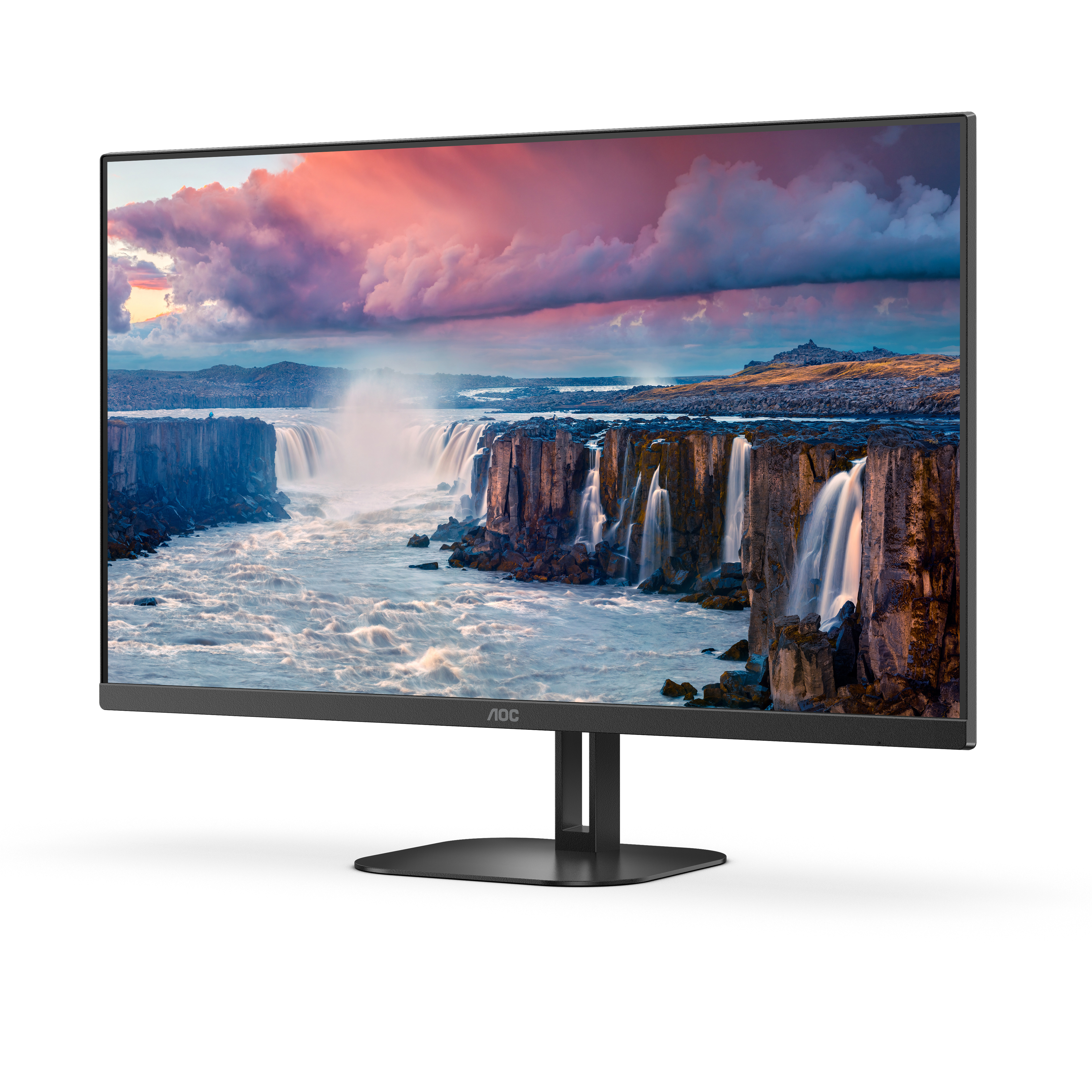 AOC - Monitor AOC 23.8" 24V5C/BK IPS FHD 75Hz 1ms USB-C 3.2 ( DP alt + PD65W) Low Blue Light