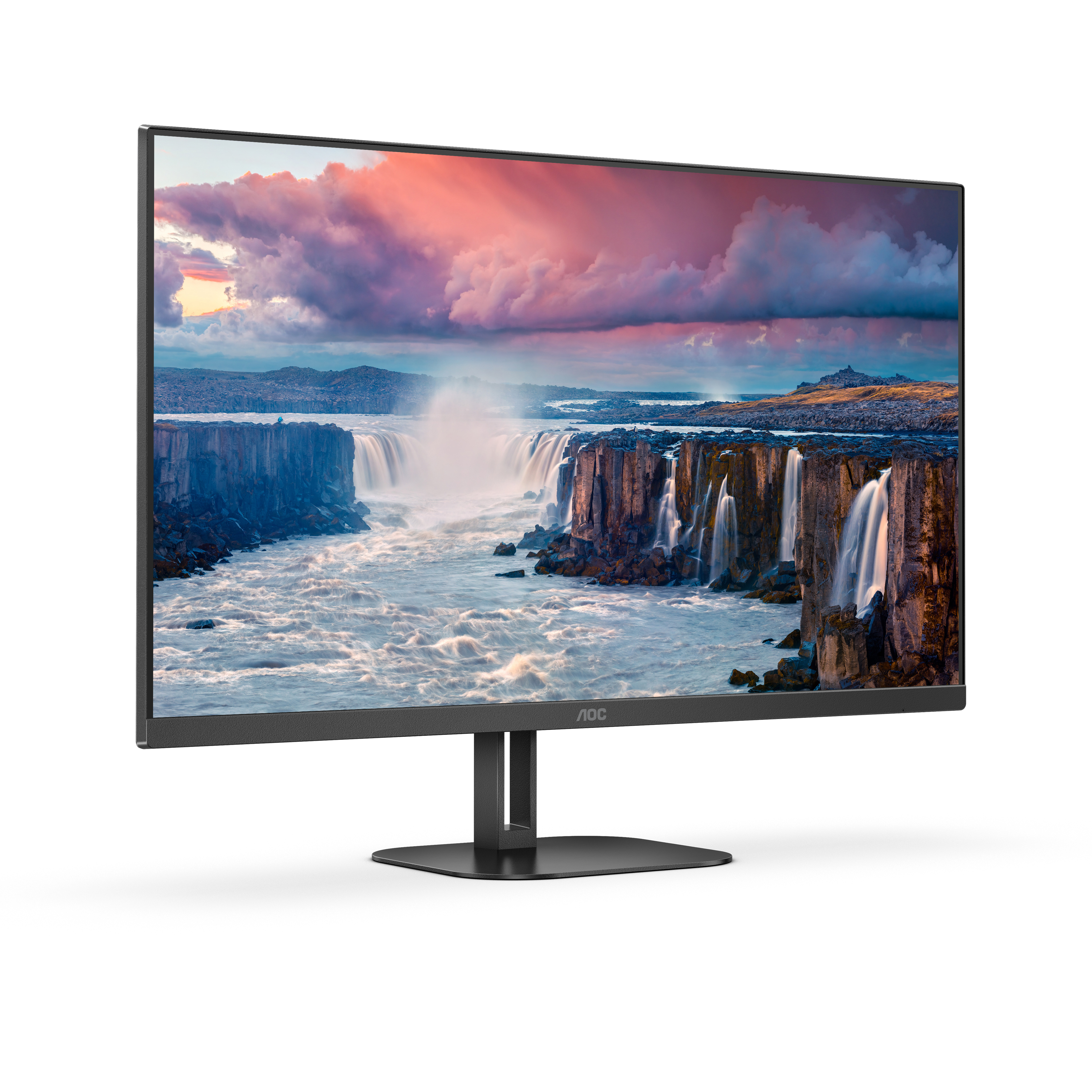 AOC - Monitor AOC 23.8" 24V5C/BK IPS FHD 75Hz 1ms USB-C 3.2 ( DP alt + PD65W) Low Blue Light