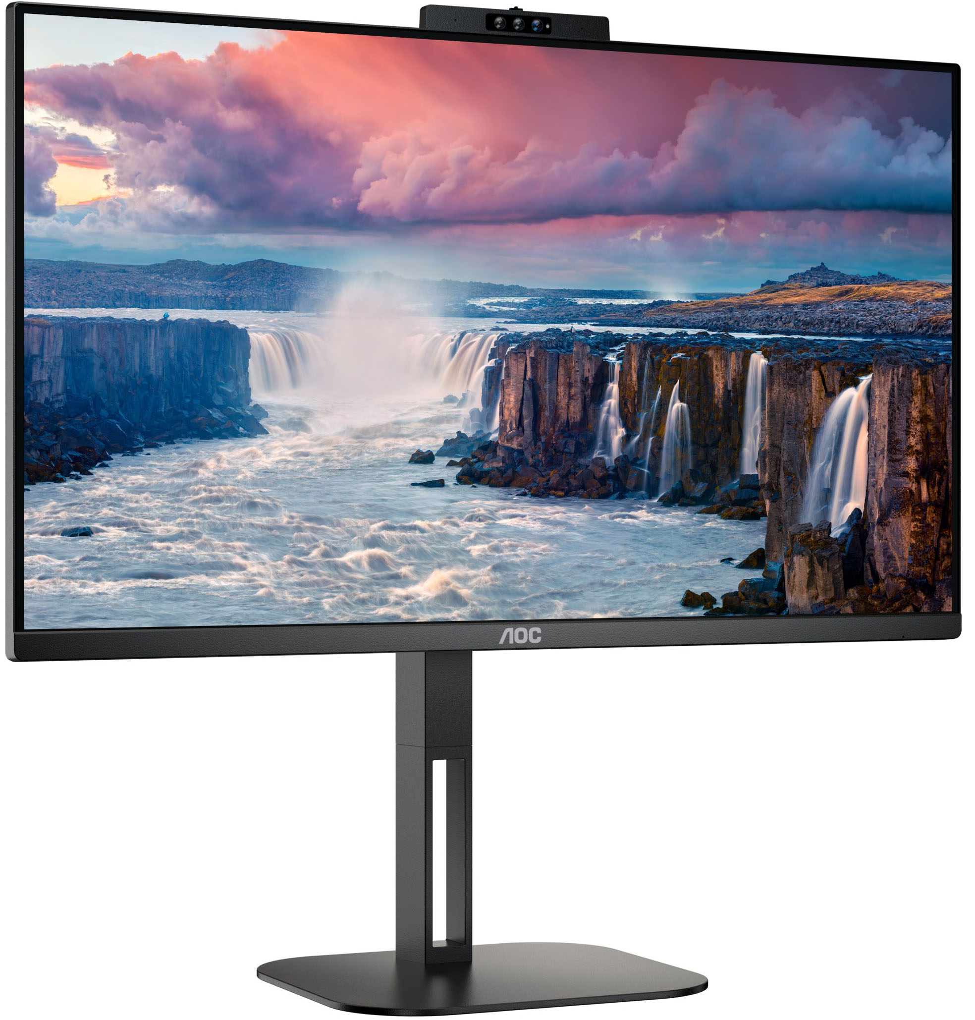 AOC - Monitor AOC 23.8" 24V5CW IPS FHD 75Hz 1ms USB-C (65W) Webcam