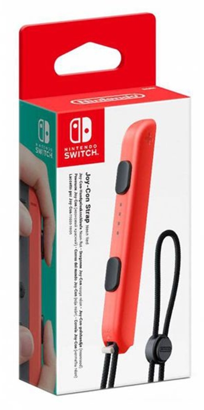 Nintendo - Correa para mando Joy-Con Nintendo Switch Rojo Neón