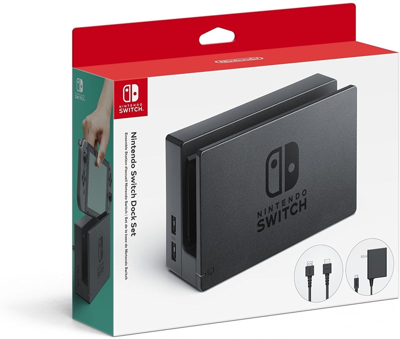 Nintendo - Dock para Nintendo (Pack con Base + Cargador de Corriente + Cable HDMI)