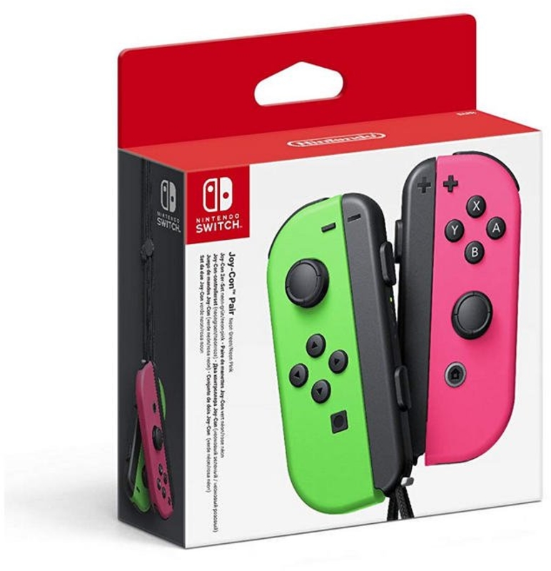 Nintendo - Mando Nintendo Joy-Con (set Izq/Der) Verde Neón / Rosa Neón