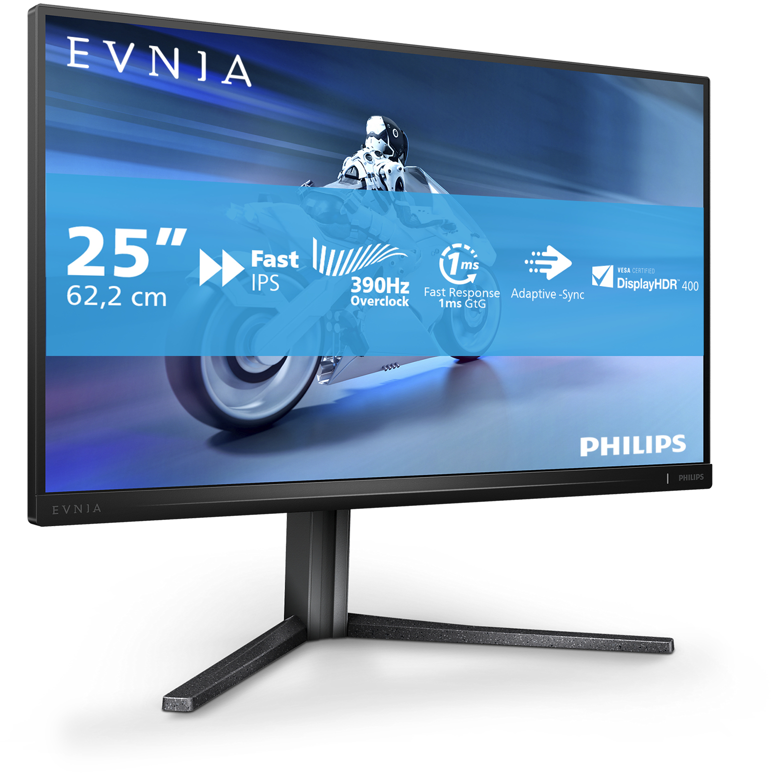  - Monitor Philips Série 5000 24.5" 25M2N5200UVA Fast VA FHD 360Hz 1ms HDR400