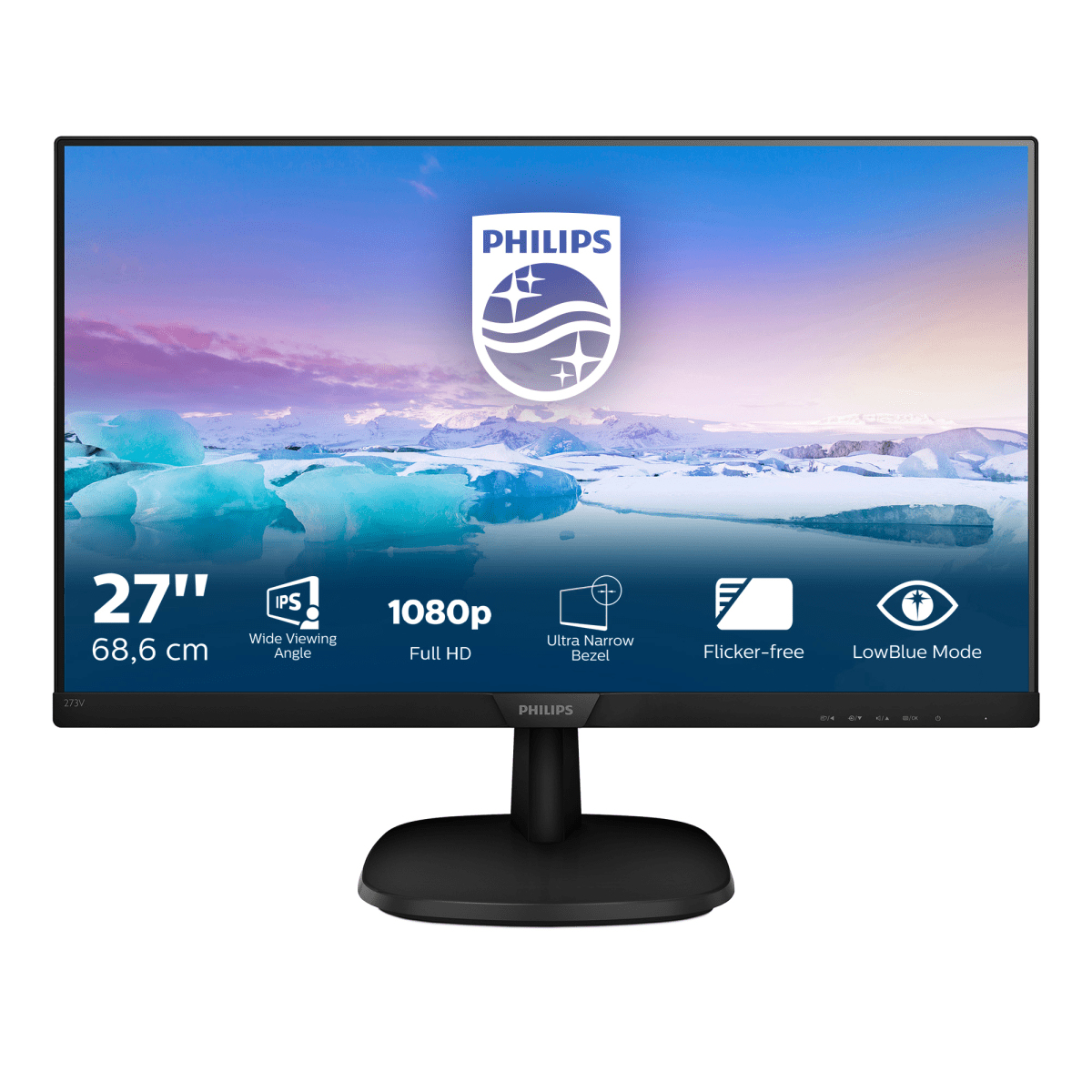 Philips - ** B Grade ** Monitor Philips 27" 273V7QDAB IPS FHD 60Hz 5ms