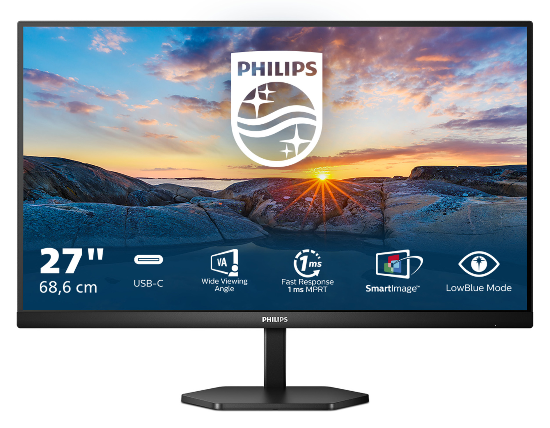Monitor Philips 27" 27E1N3300A IPS FHD 75Hz USB-C