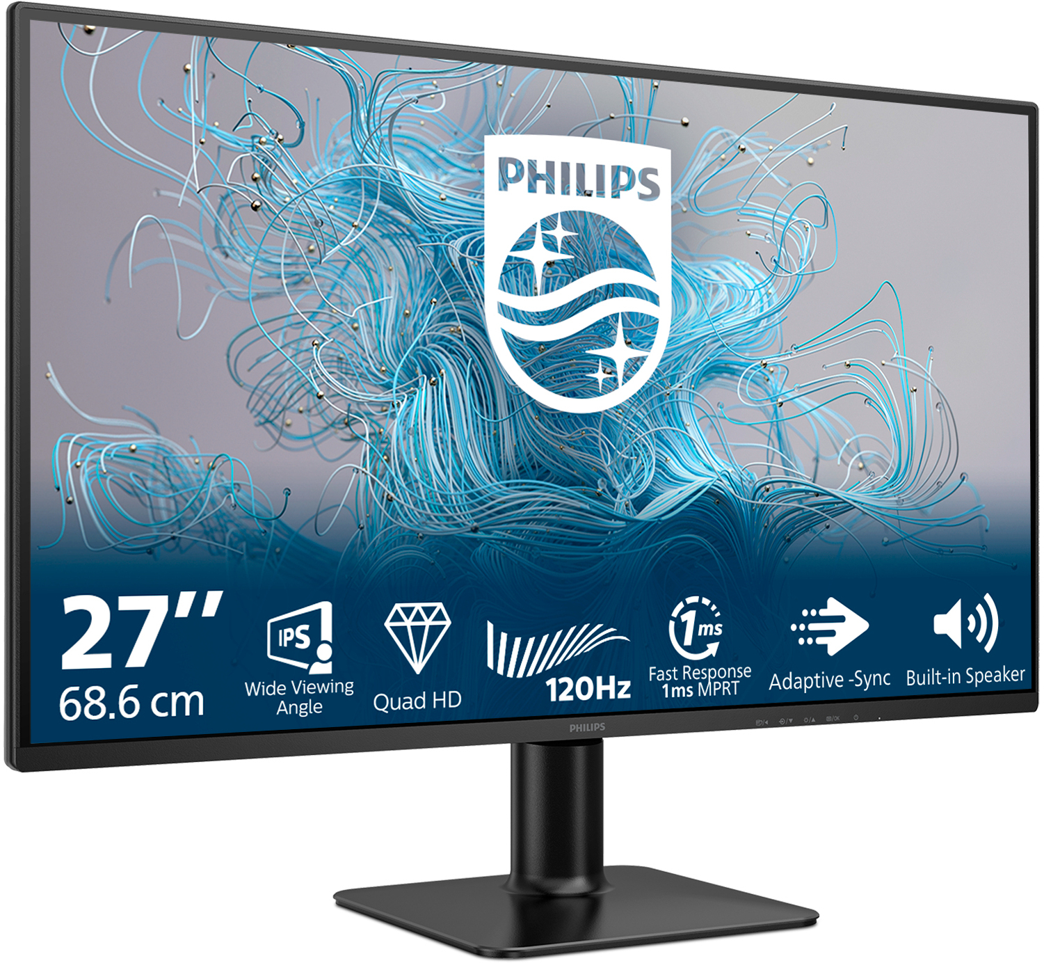  - Monitor Philips Série 2000 27" 27E2N2500 IPS FHD 120Hz 1ms HDR10