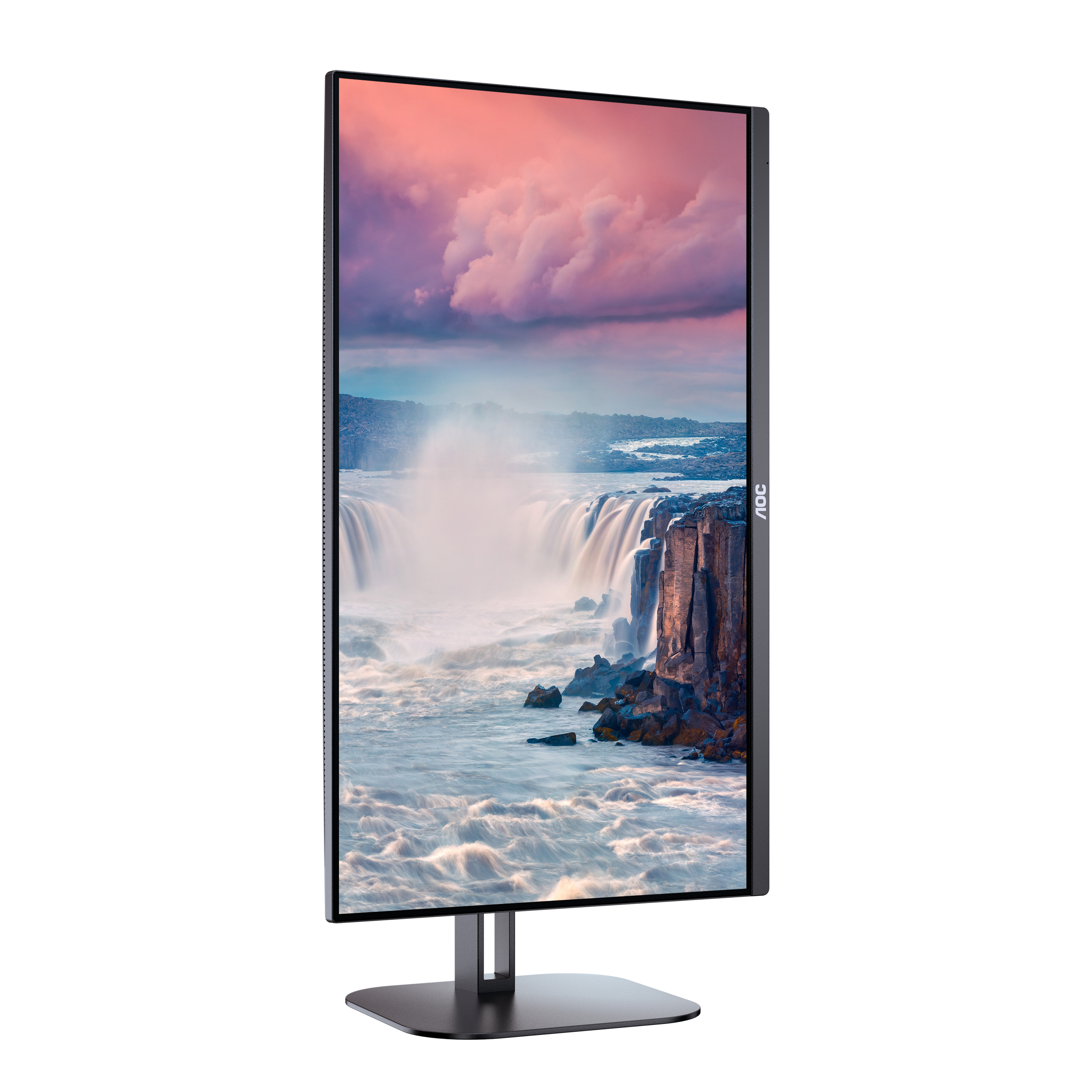 AOC - Monitor AOC 27" 27V5C/BK IPS FHD 75Hz 1ms USB-C 3.2 ( DP alt + PD65W) Low Blue Light