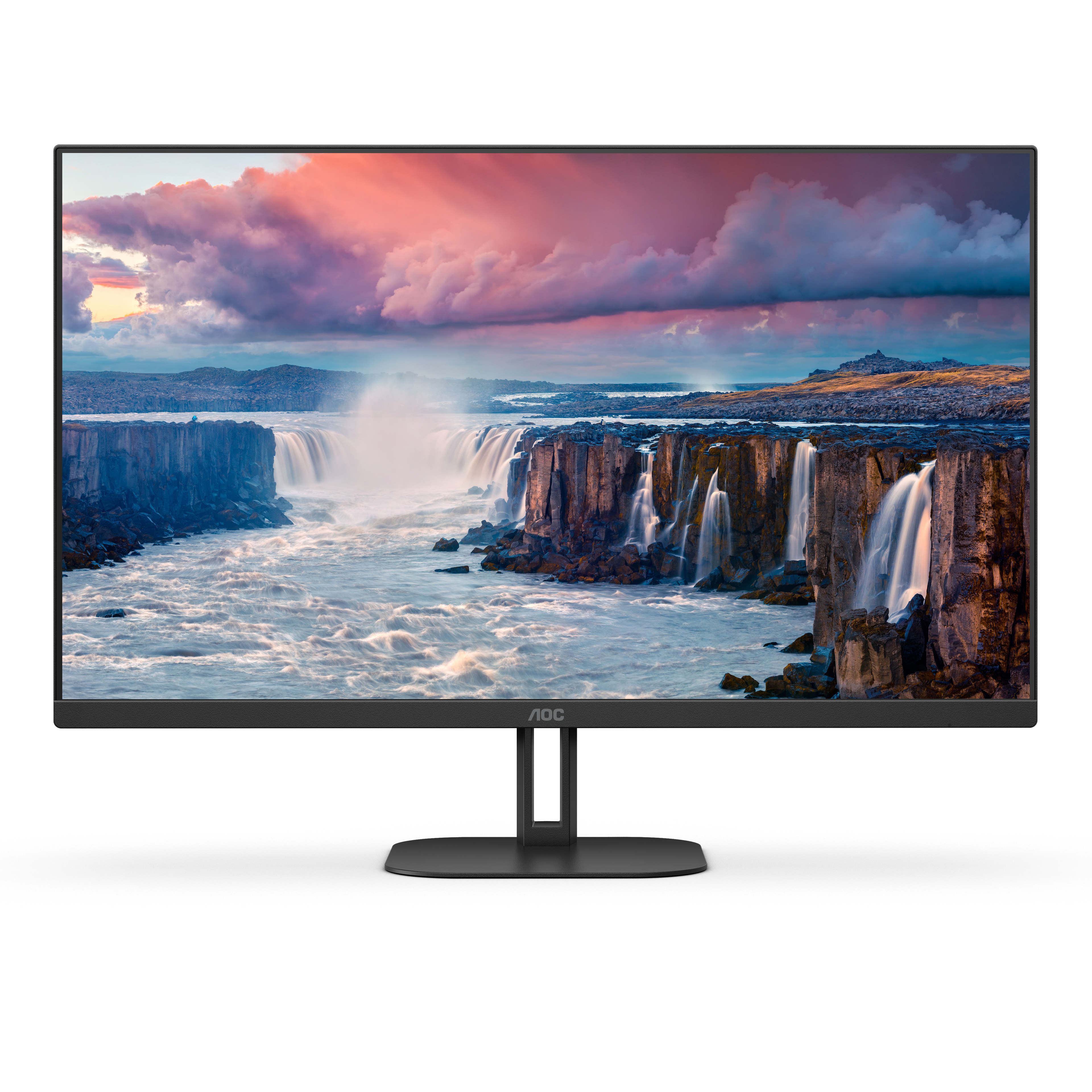 AOC - Monitor AOC 27" 27V5CE/BK IPS FHD 75Hz 1ms USB-C 3.2 ( DP alt + PD65W) Low Blue Light