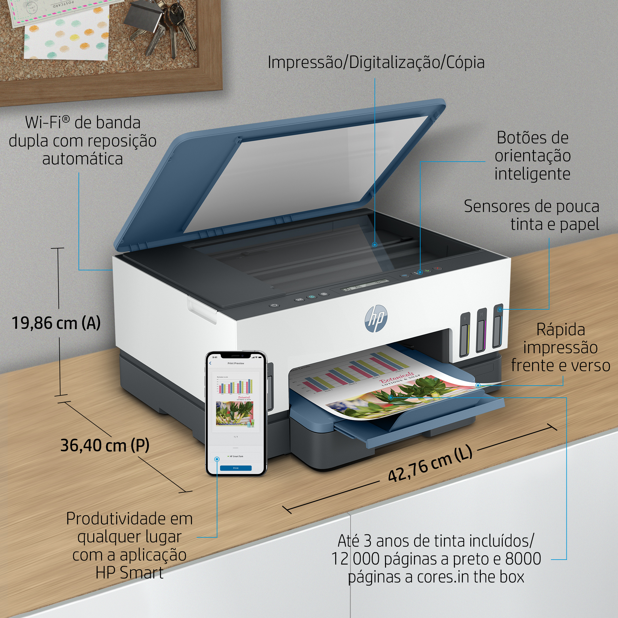  - Impresora Multifunción de Inyección de Tinta HP Smart Tank 7006 Todo-en-Uno WiFi