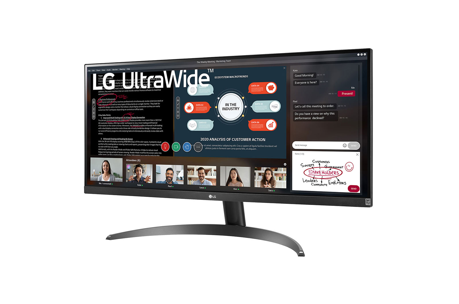 LG - Monitor LG UltraWide 29" 29WP500-B UW-FHD IPS 75Hz FreeSync HDR10