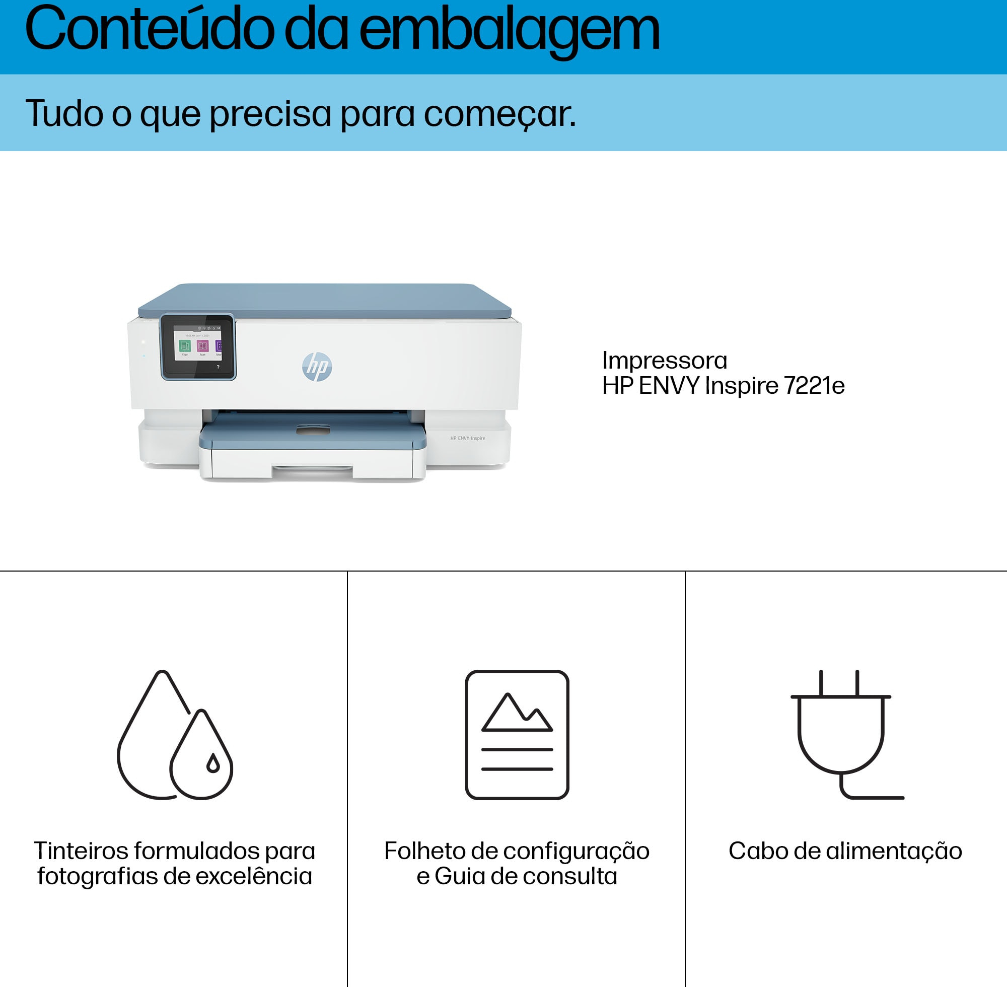  - Impresora Multifunción de Inyección de Tinta HP Envy Inspire 7221e Todo-en-Uno WiFi