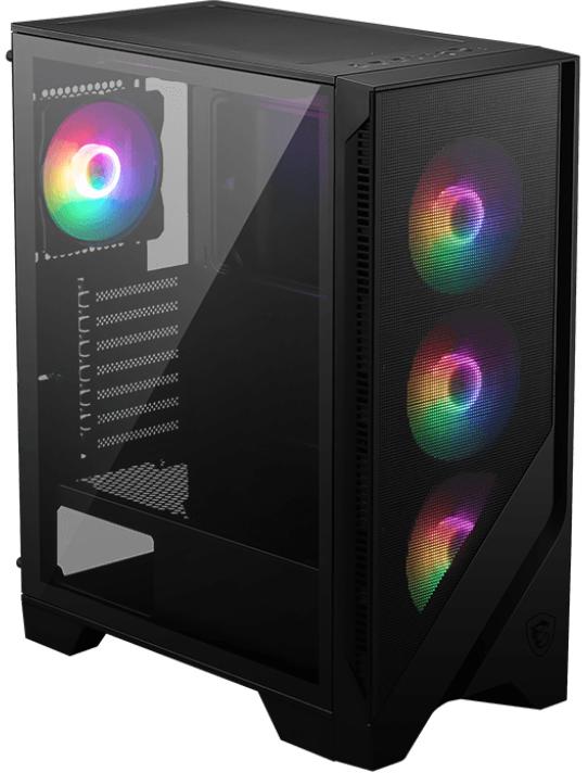 MSI - Torre ATX MSI MAG FORGE 120A AIRFLOW RGB Vidro Temperado Negra