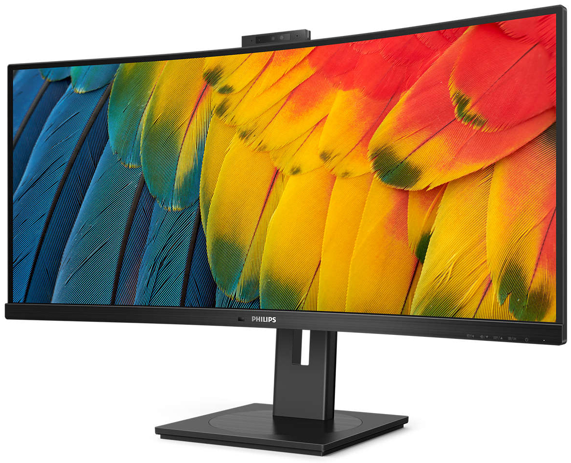 Philips - Monitor Curvo Philips Série 5000 34" 34B1U5600CH VA WQHD 120Hz C/Webcam