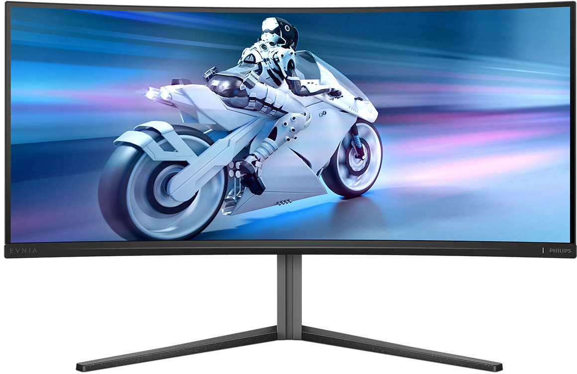 Philips - Monitor Curvo Gaming Philips EVNIA 34" 34M2C6500 QD-OLED WQHD 175Hz HDR400 c/Ajuste Alt.