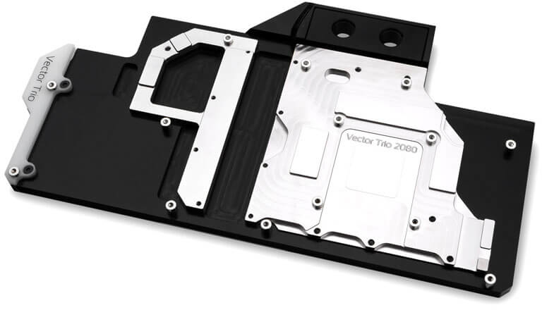 EKWB - Bloque VGA EKWB Vector Trio RTX 2080 RGB Níquel + Acetal