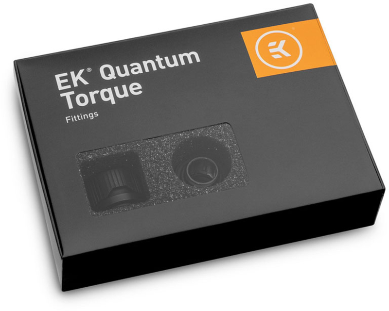 EKWB - Conector EKWB Quantum Torque HDC 12mm Negro (Pack 6)