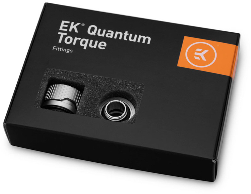 EKWB - Conector EKWB Quantum Torque HDC 14mm Titanio (Paquete de 6)