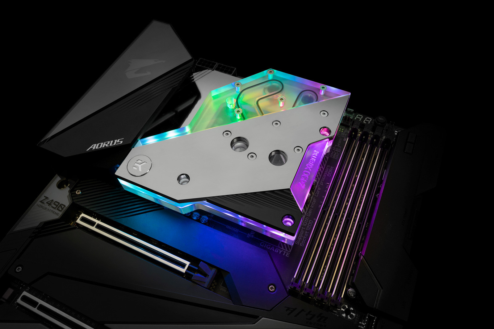 EKWB - Bloque VGA EKWB Quantum Momentum AORUS Z490 Xtreme D-RGB - Acryl