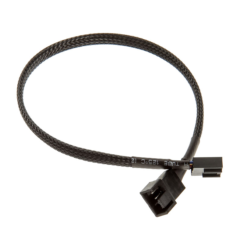 EKWB - Cable de extensión EKWB para Ventiladores PWM Sleeved 30cm Negro