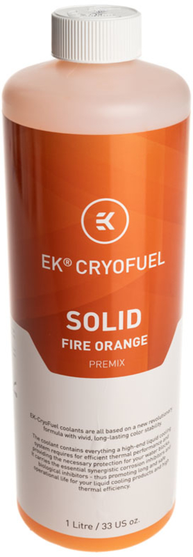 EKWB - Líquido Solid Premix EKWB Fire Orange 1000ml