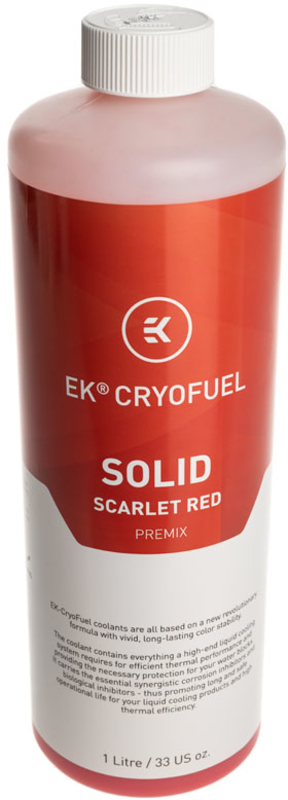 Líquido Solid Premix EKWB Scarlet Red 1000ml