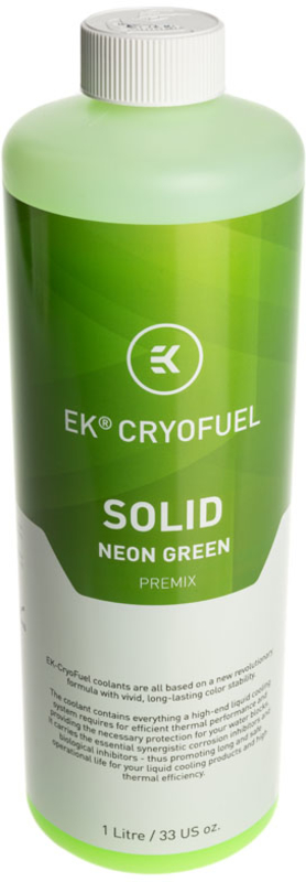 Líquido Solid Premix EKWB Neon Green 1000ml