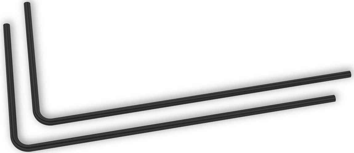Tubo Rígido EKWB Loop Metal Pre-Doblado 90º 12mm 80cm Negro (Pack 2)