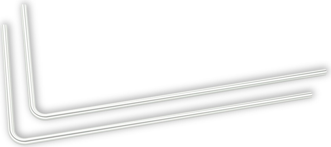 Tubo Rígido EKWB Loop Metal Pre-Doblado 90º 12mm 80cm Titanio Acetinado (Pack 2)