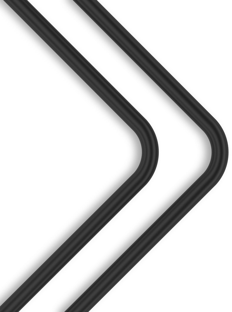EKWB - Tubo Rígido EKWB Loop Metal Pre-Doblado 90º 14mm 80cm Negro (Pack 2)