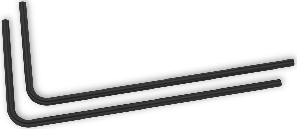 Tubo Rígido EKWB Loop Metal Pre-Doblado 90º 16mm 80cm Negro (Pack 2)