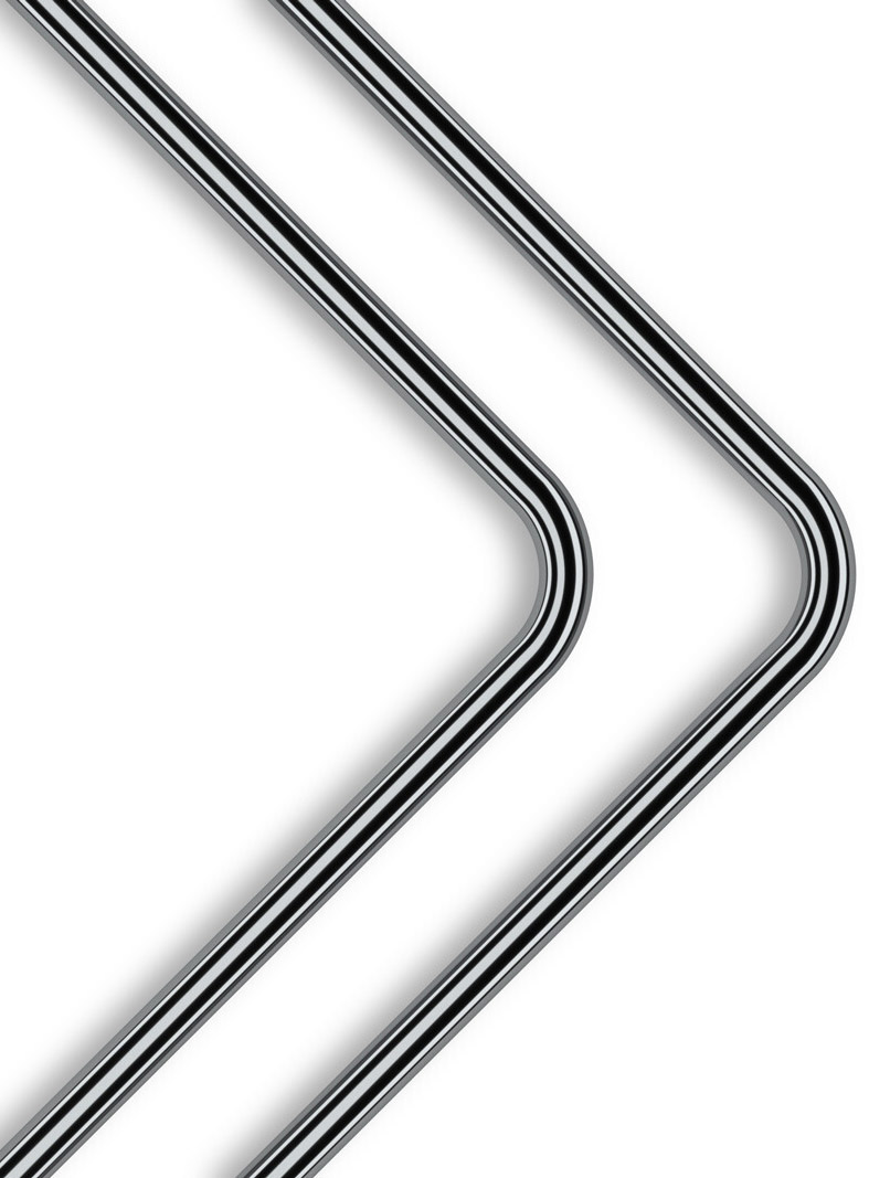 EKWB - Tubo Rígido EKWB Loop Metal Pre-Doblado 90º 12mm 80cm Níquel Negro (Pack 2)