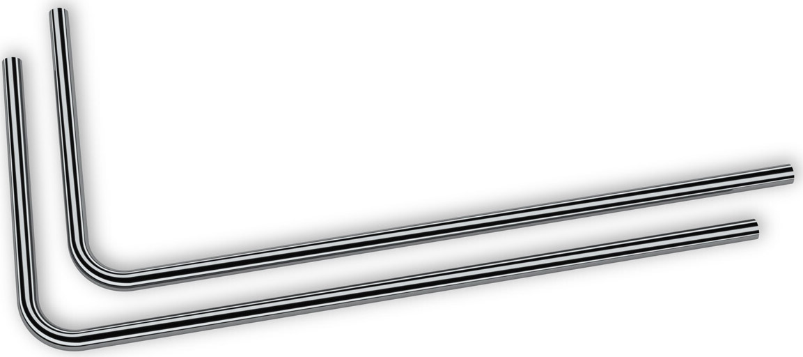 Tubo Rígido EKWB Loop Metal Pre-Doblado 90º 16mm 80cm Níquel Negro (Pack 2)