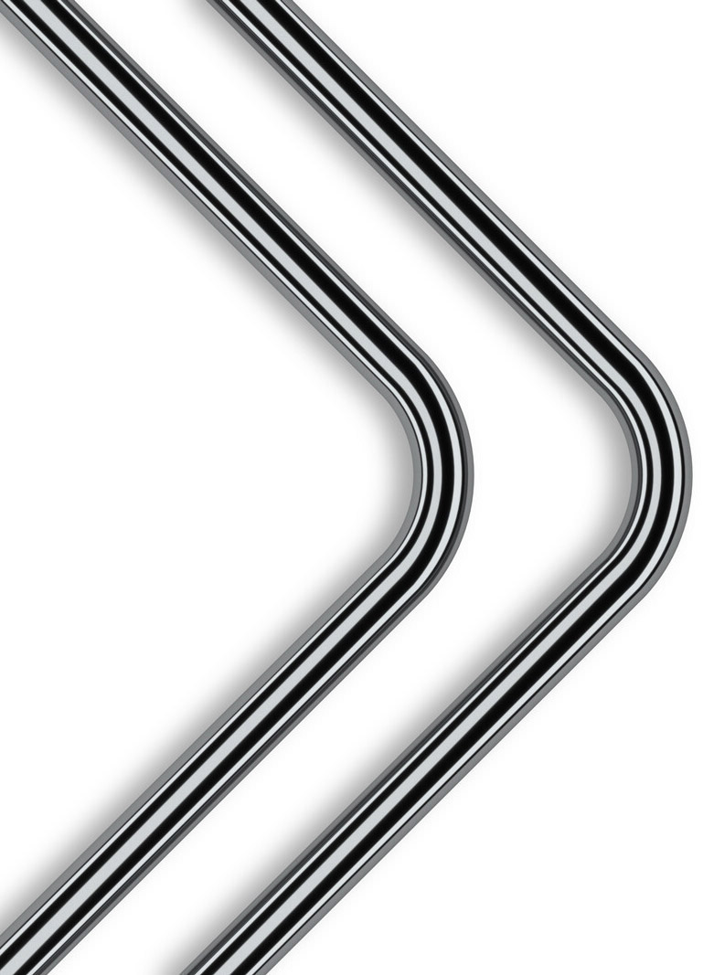 EKWB - Tubo Rígido EKWB Loop Metal Pre-Doblado 90º 16mm 80cm Níquel Negro (Pack 2)