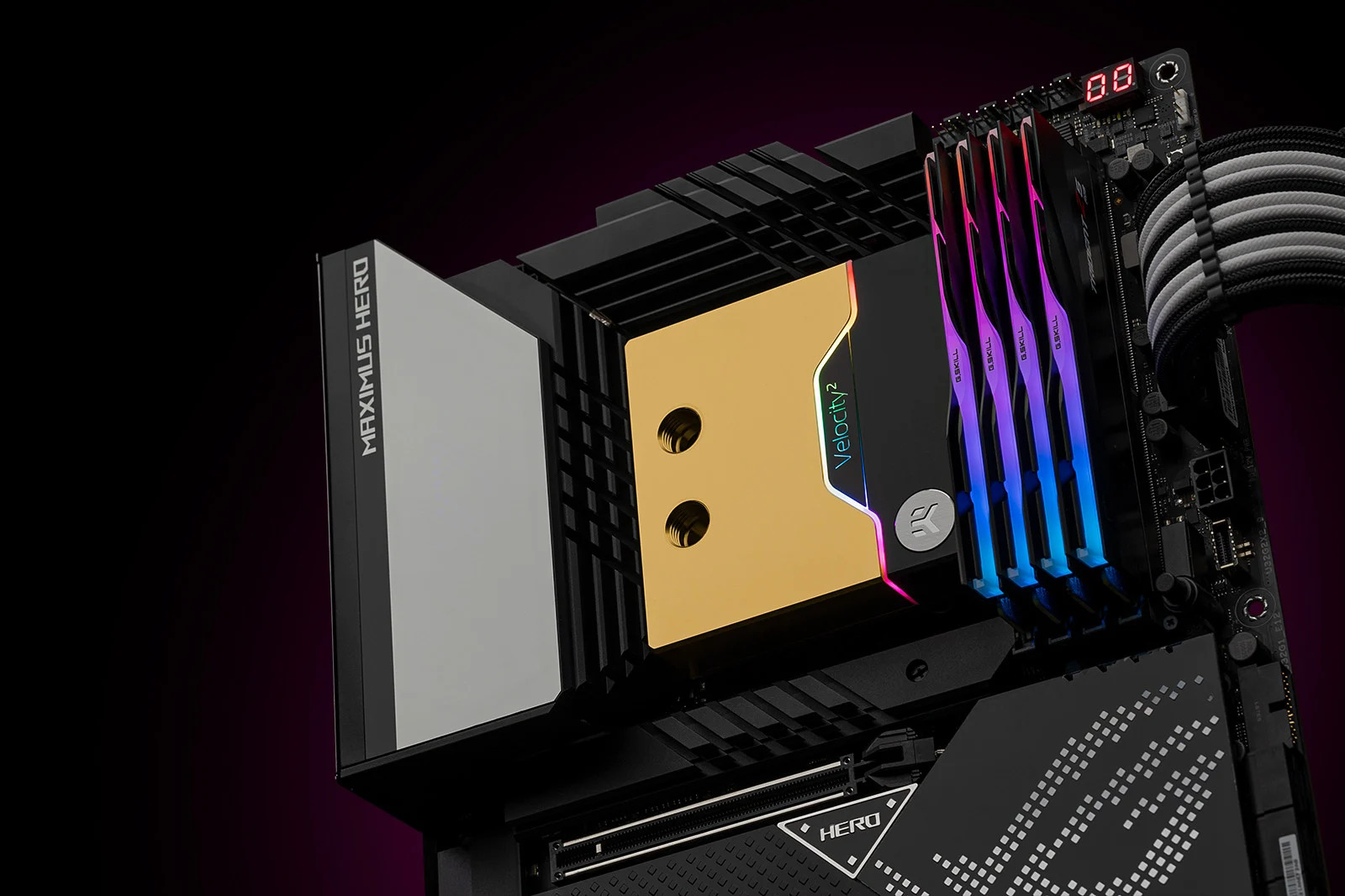 EKWB - Bloque de CPU EKWB Quantum Velocity2 D-RGB Intel LGA 1700 Níquel + Dorado