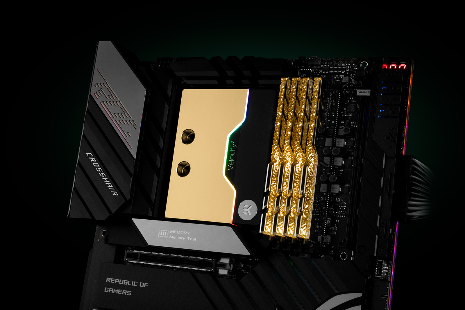 EKWB - Bloque de CPU EKWB Quantum Velocity2 D-RGB AMD AMD4 Níquel + Dorado