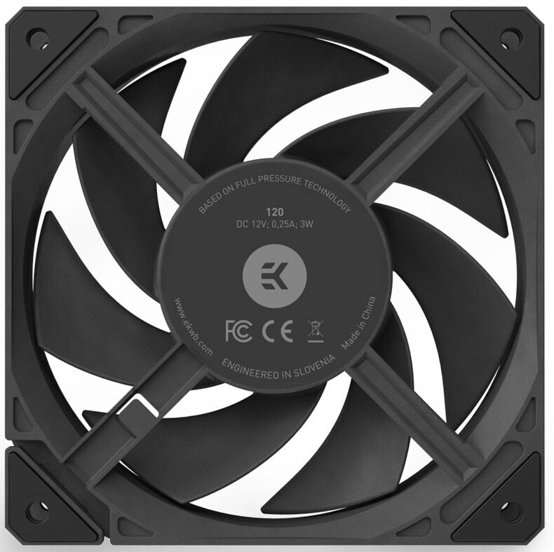 EKWB - Ventilador EKWB Loop Fan FPT 120 (550-2300rpm) Negro